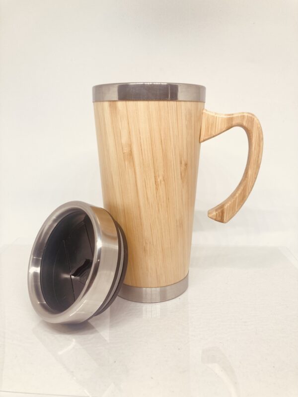 Authentic Bamboo Mug with Steel Insulation